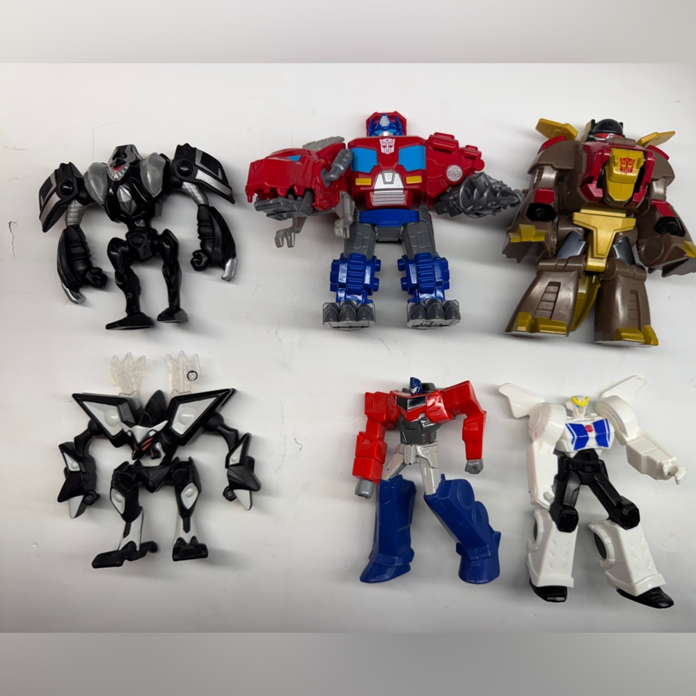Assorted Mcdonald Happy Meal & Transforming Robot Action Figures Set